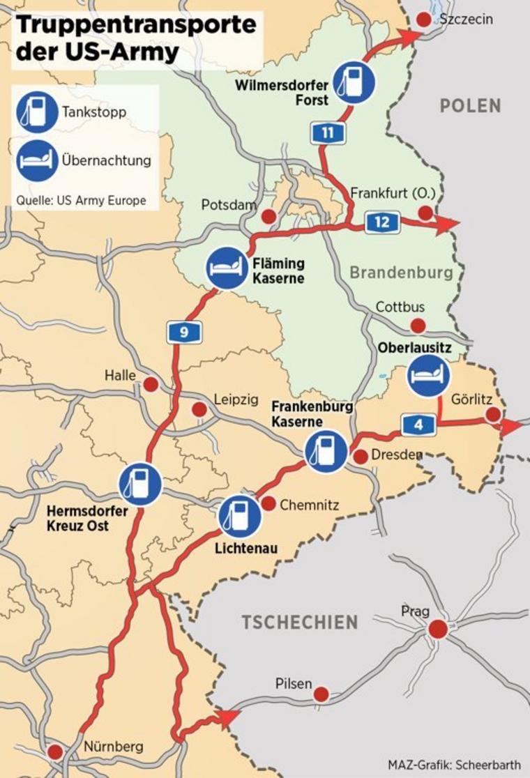 Us Kasernen In Deutschland Karte